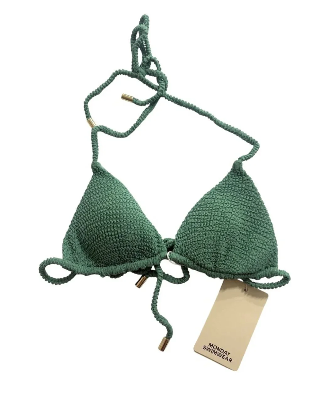 MONDAY Swimwear Taormina Top in Pond Crinkle